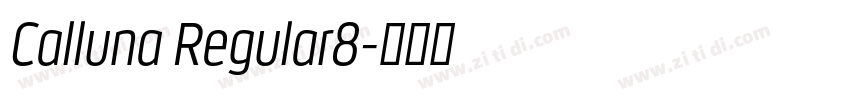 Calluna Regular8字体转换